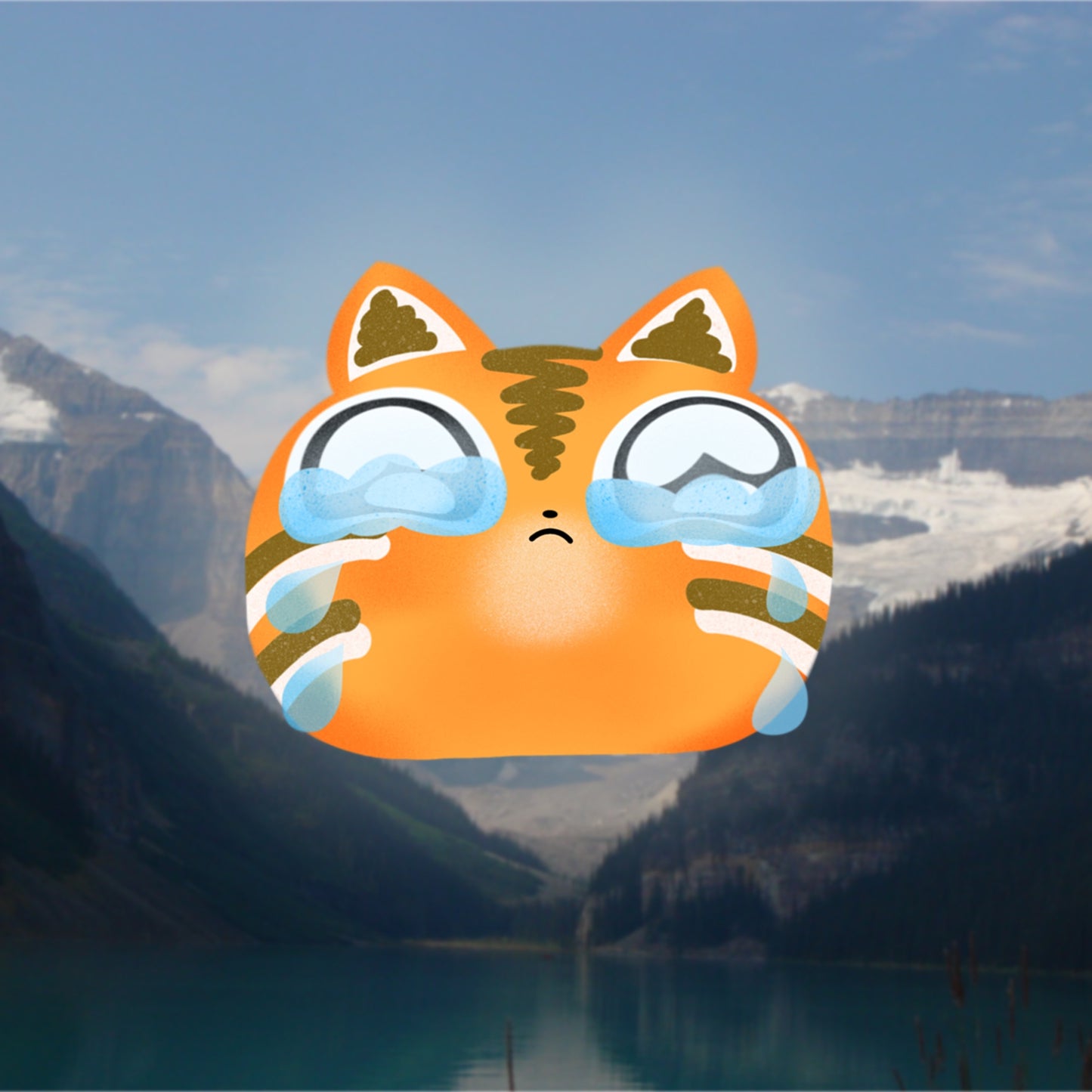 Sticker - Tiger Crying
