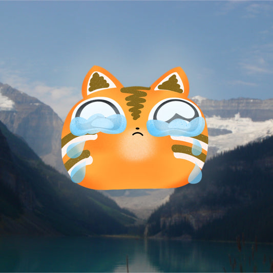 Sticker - Tiger Crying