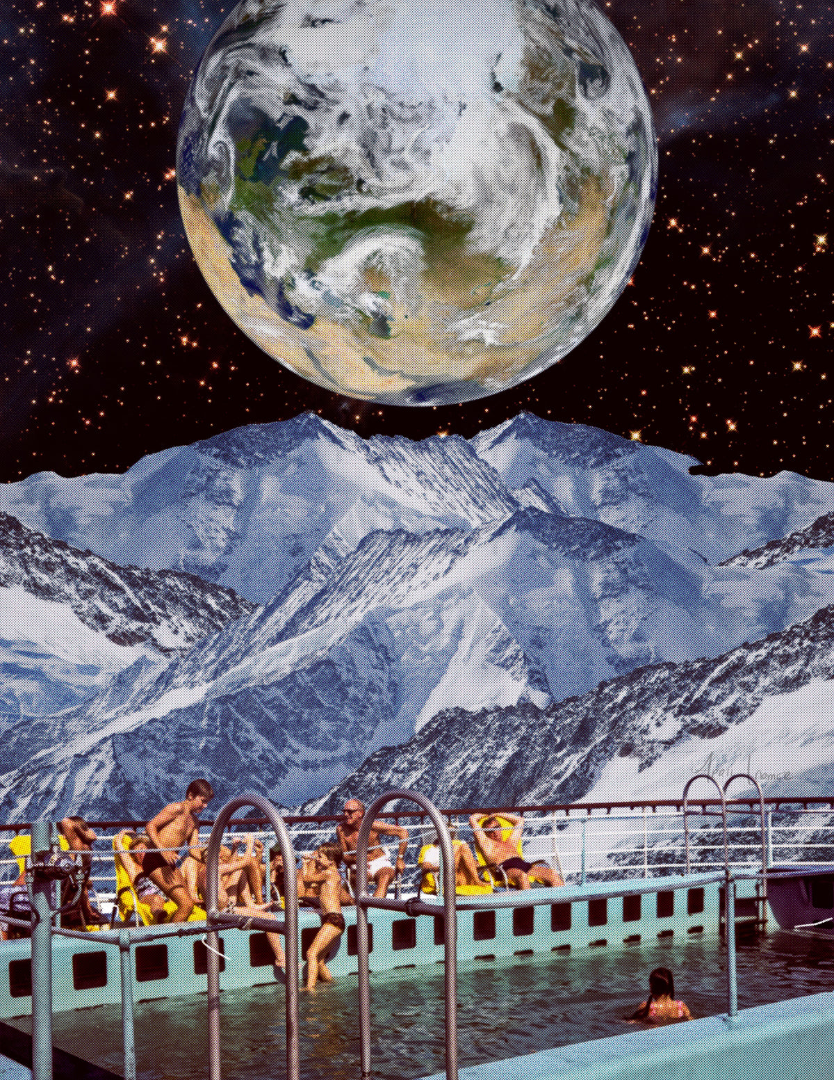 Print - Space Pool
